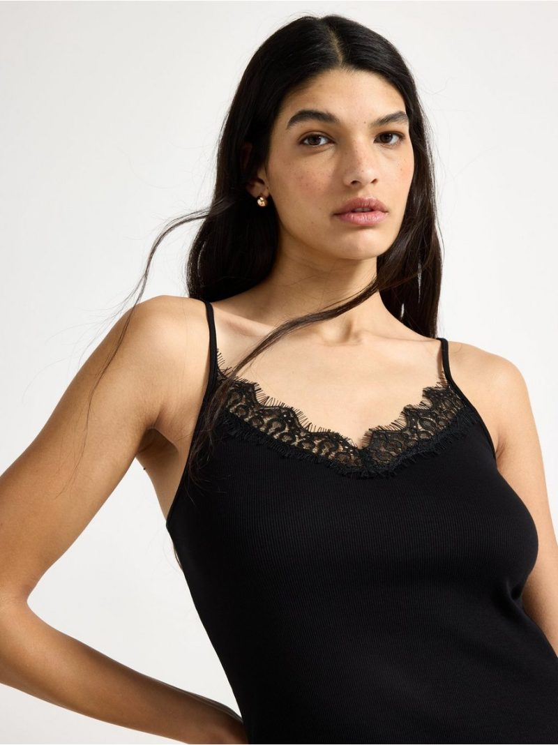 Camisole with lace - 3011577-80