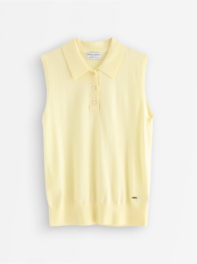 Fine-knit sleeveless top - 3012267-9655