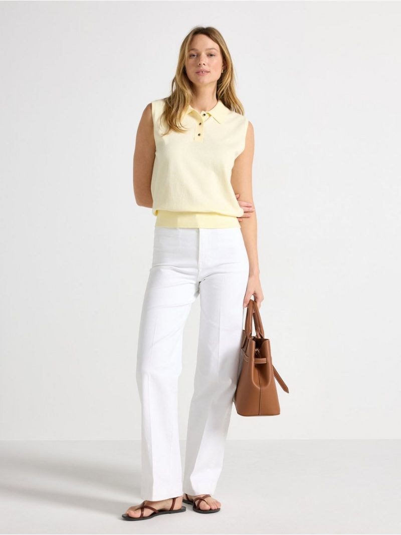 Fine-knit sleeveless top - 3012267-9655