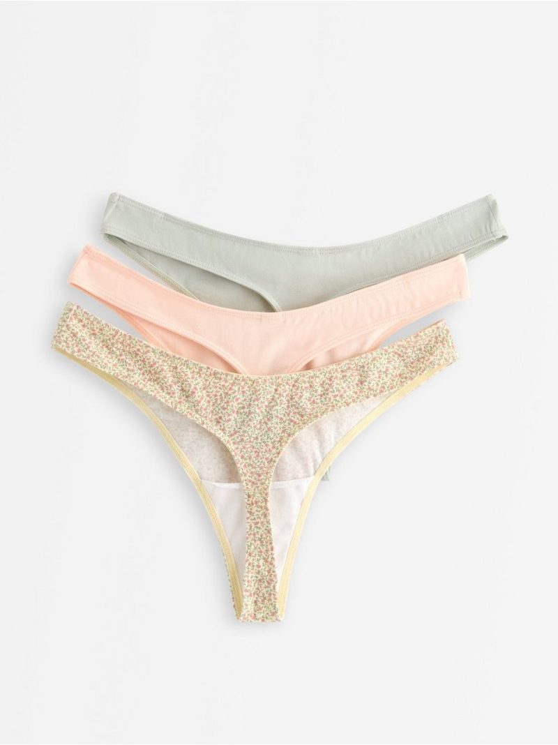 3-pack  thong with low waist - 3013205-7159