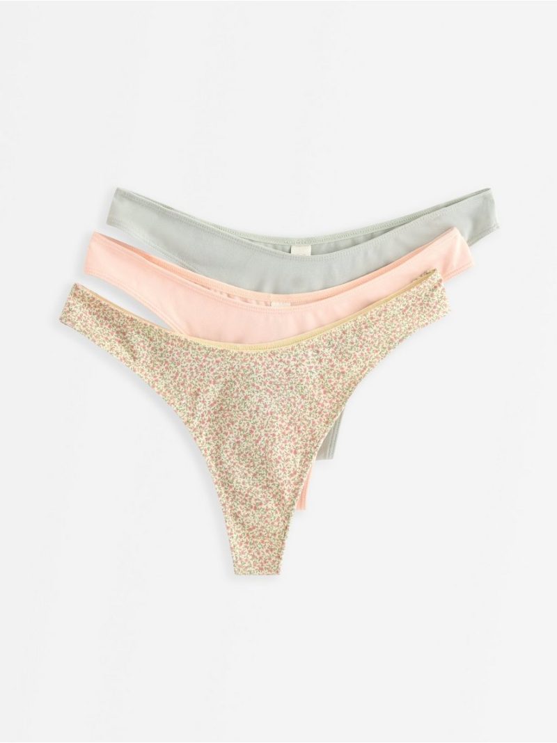 3-pack  thong with low waist - 3013205-7159