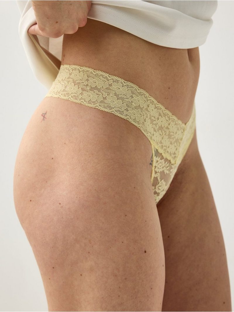 Thong in lace - 3001634-9390
