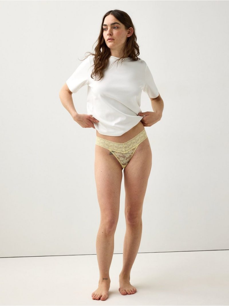 Thong in lace - 3001634-9390