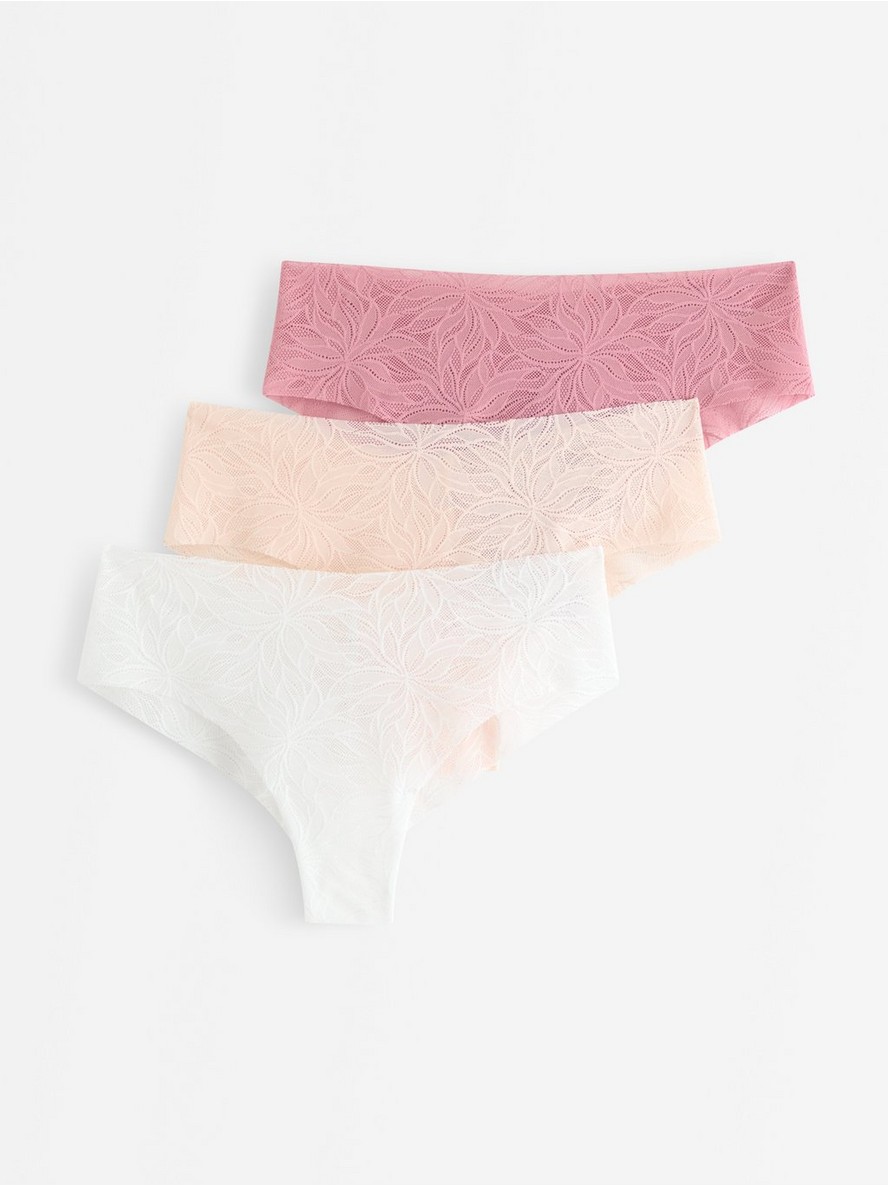3-pack  brazilian briefs in lace - 3005948-9339