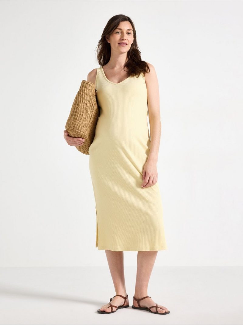 - MOM ribbed midi dress MOM ribbed midi dress - 3006299-6213