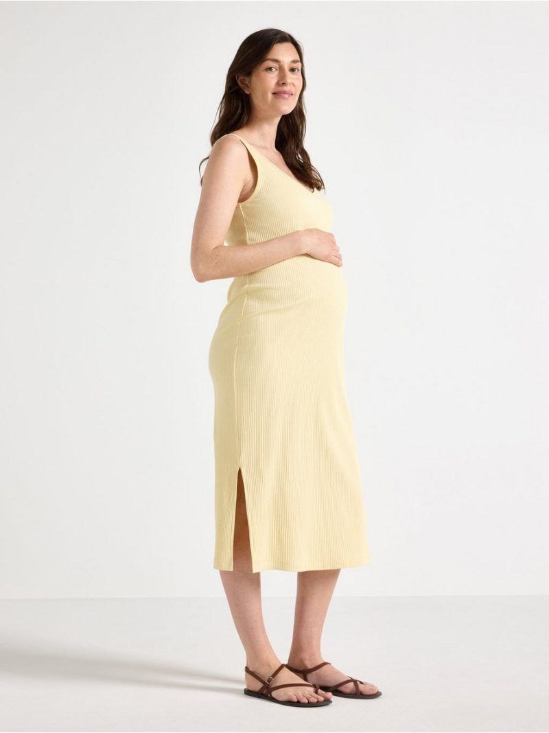 MOM ribbed midi dress - 3006299-6213