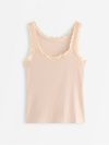 Camisole with lace trim - 3009745-7418