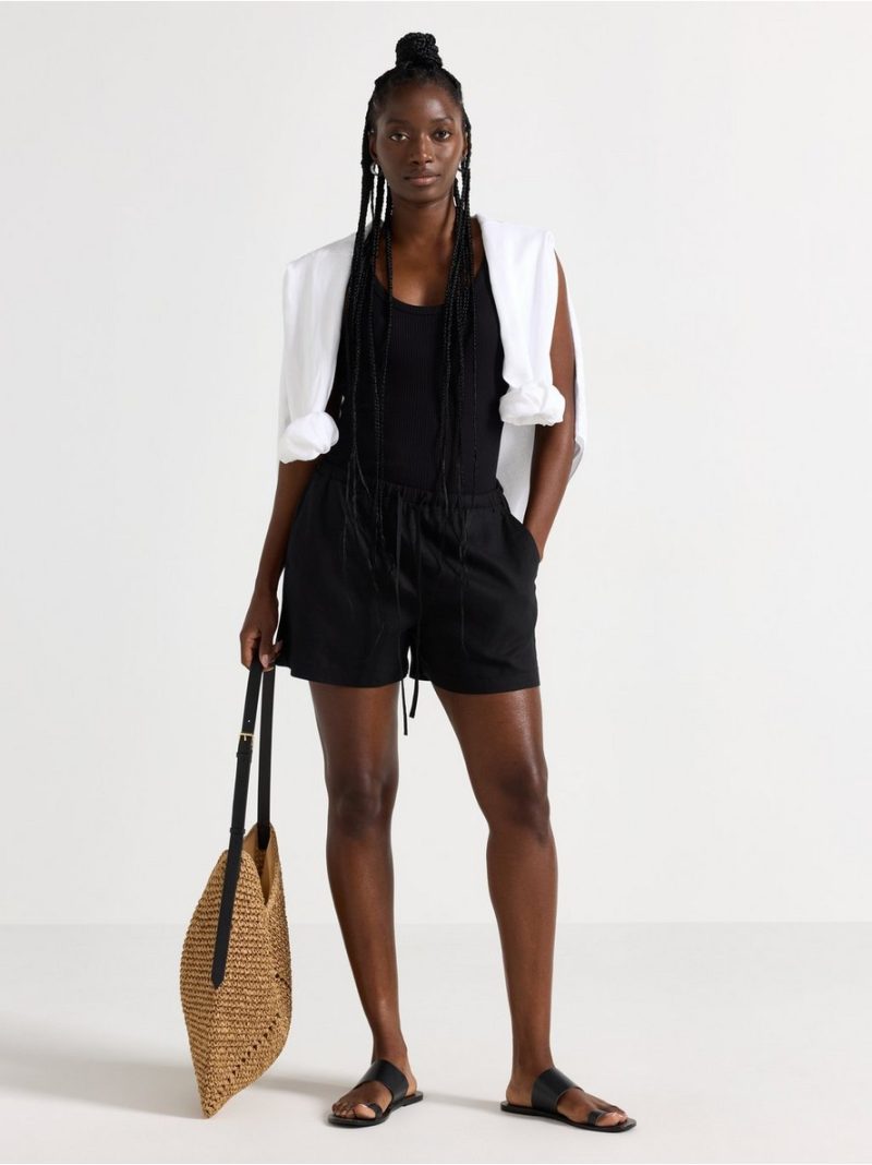 - Shorts in linen blend Shorts in linen blend - 3009970-80