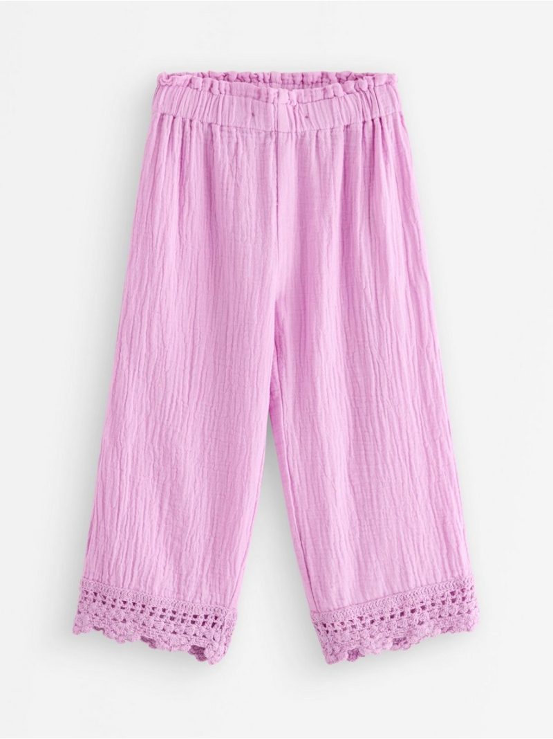 Trousers in cotton gauze - 3010052-9857