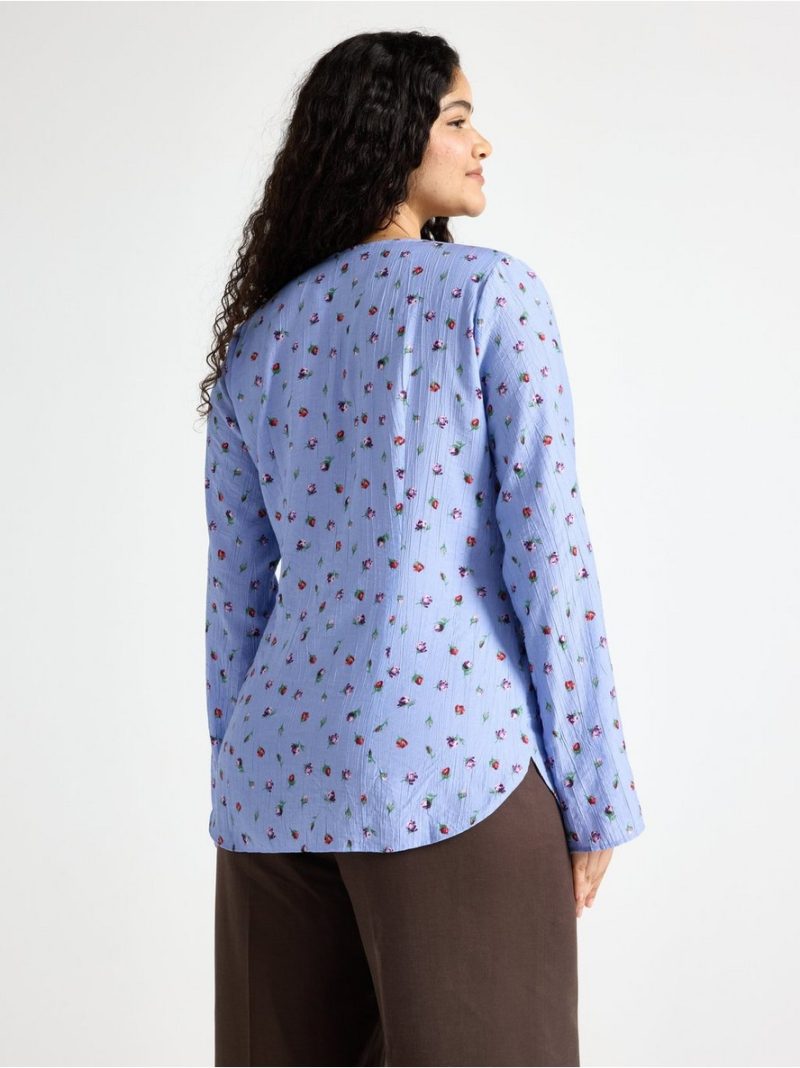 Long-sleeved blouse - 3010079-6754