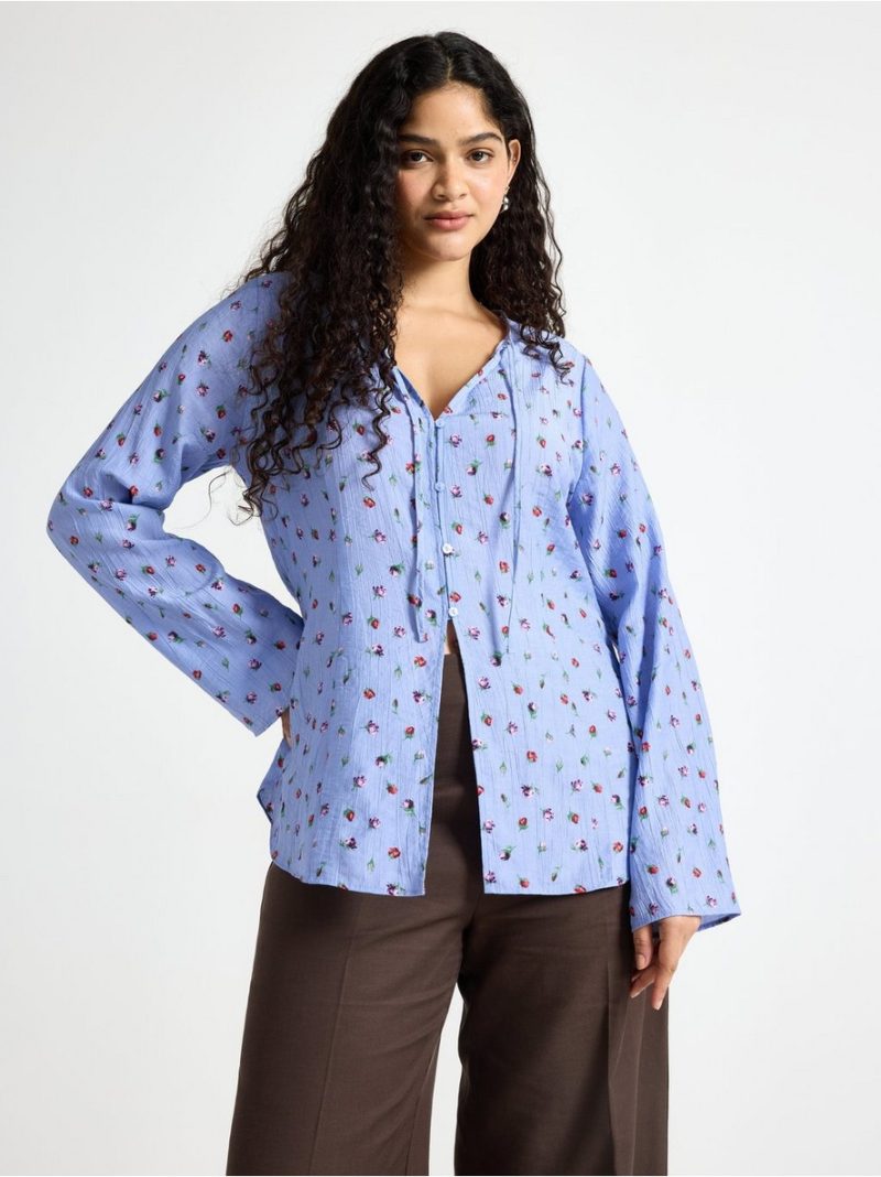Long-sleeved blouse - 3010079-6754