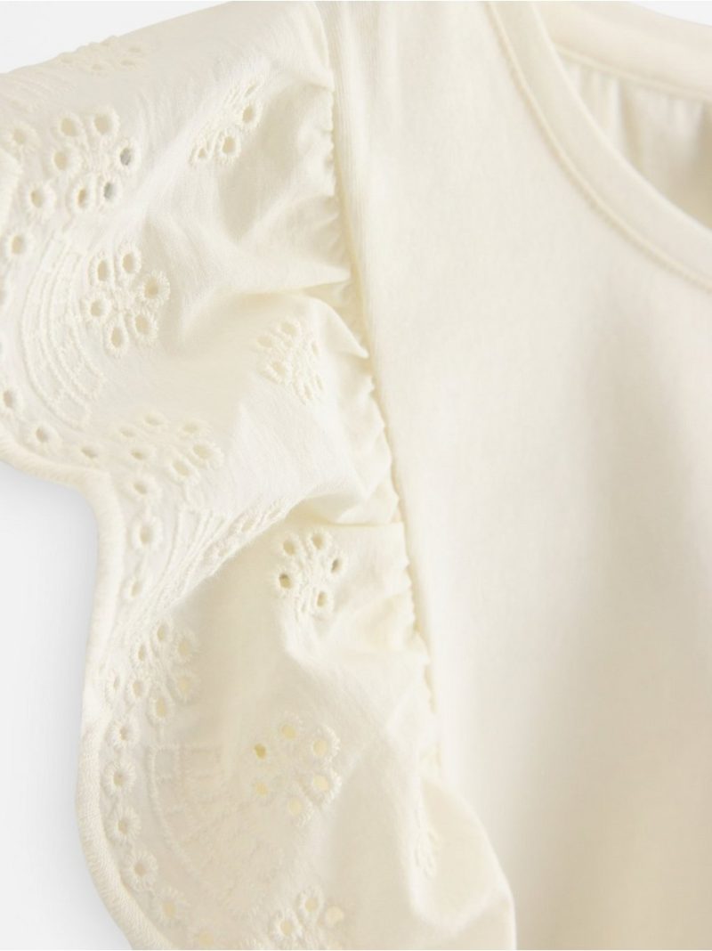 Sleeveless top with frills - 3010208-325