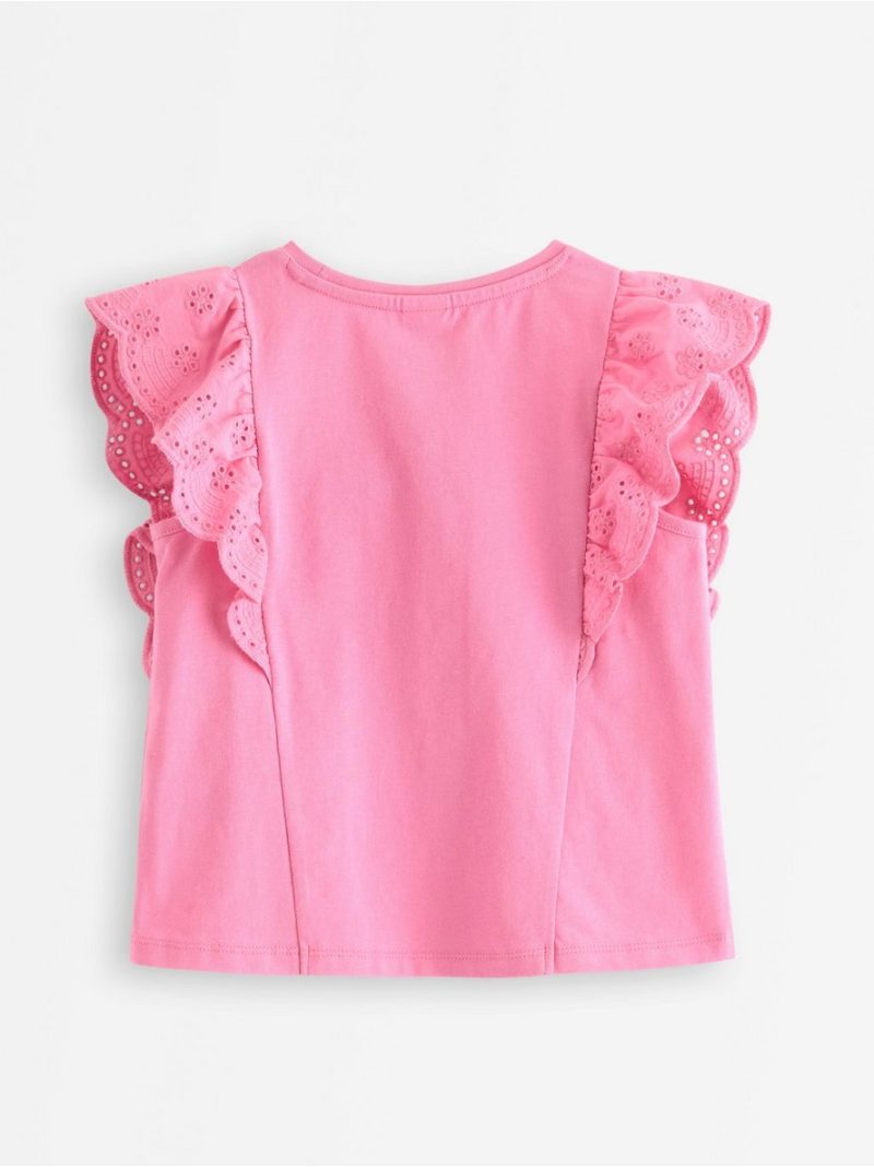 Sleeveless top with frills - 3010208-3644