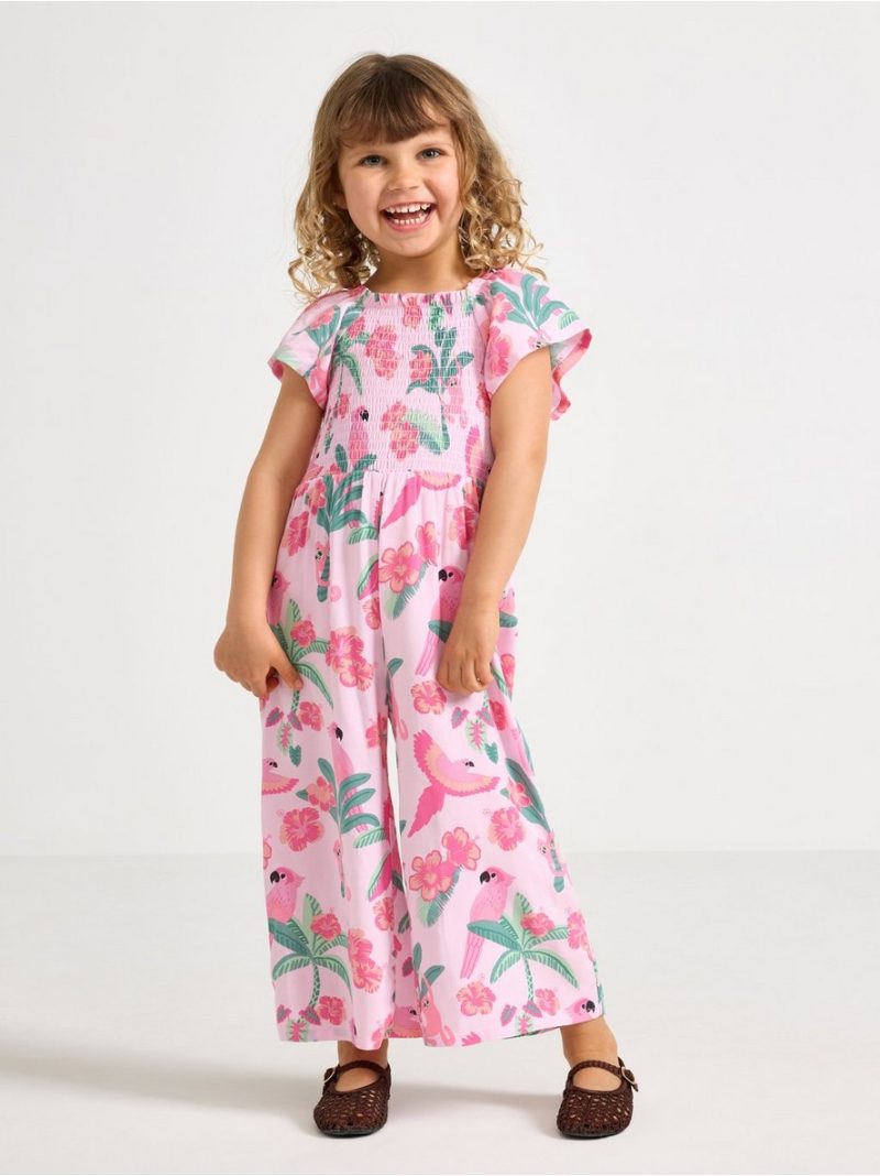 Jumpsuit with smock - 3010419-3679