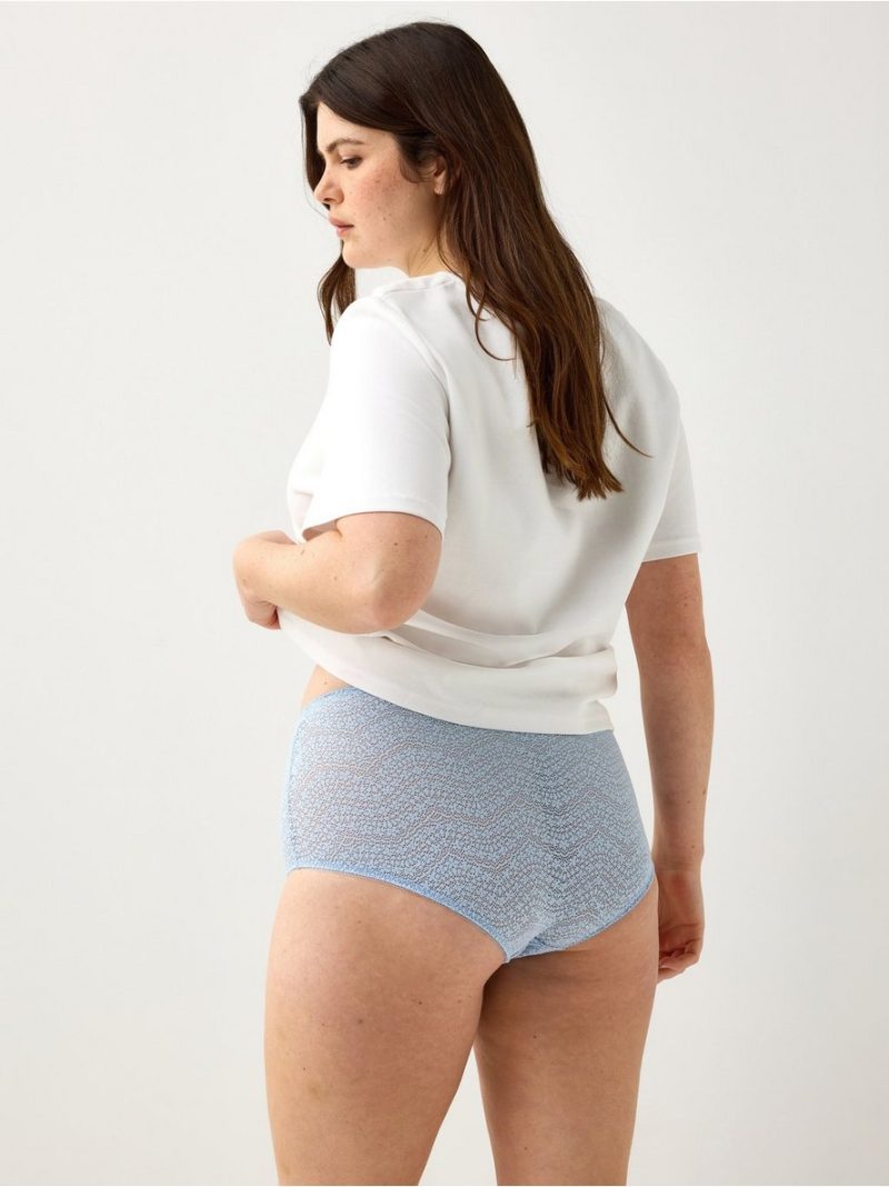 Briefs in lace with high waist - 3010517-7325