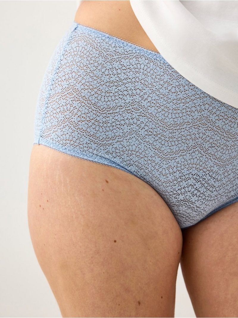 Briefs in lace with high waist - 3010517-7325