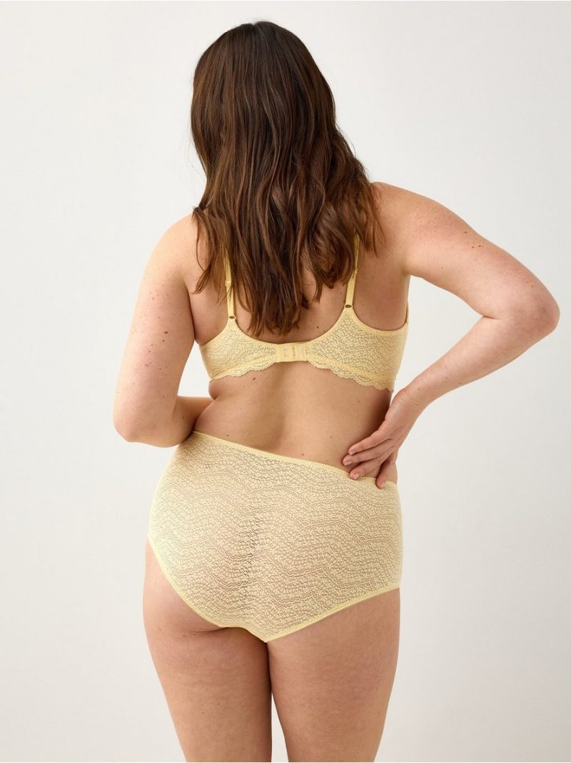 Briefs in lace with high waist - 3010517-9390