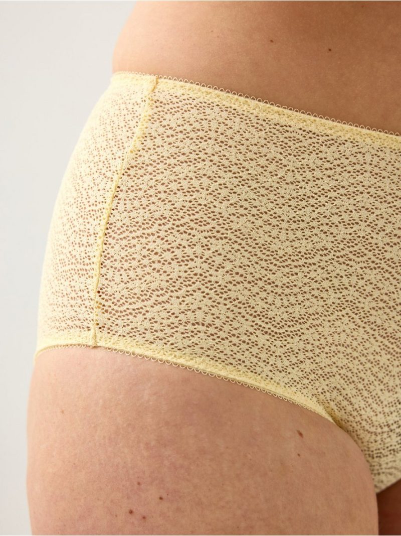 Briefs in lace with high waist - 3010517-9390
