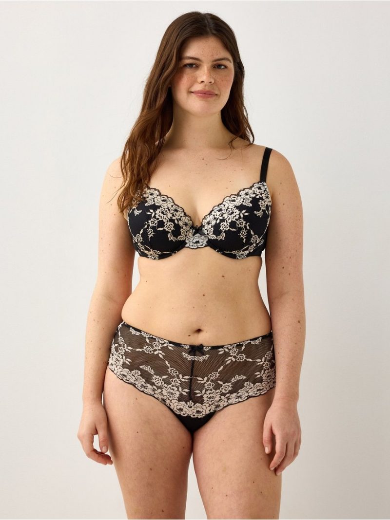 Brazilian briefs in lace with high waist - 3010538-80