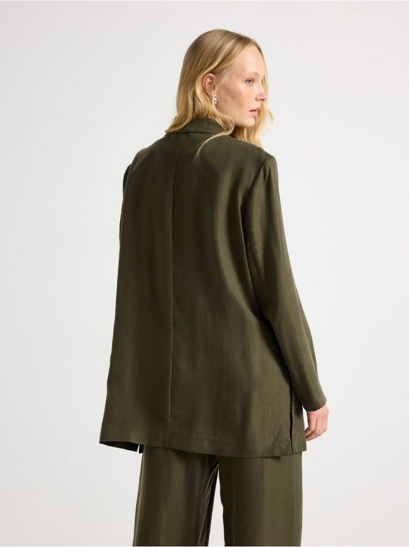 Blazer with luster - 3010555-9007