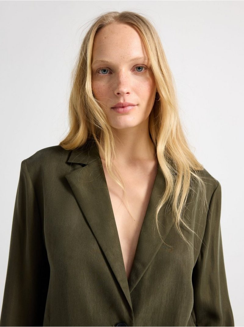 Blazer with luster - 3010555-9007