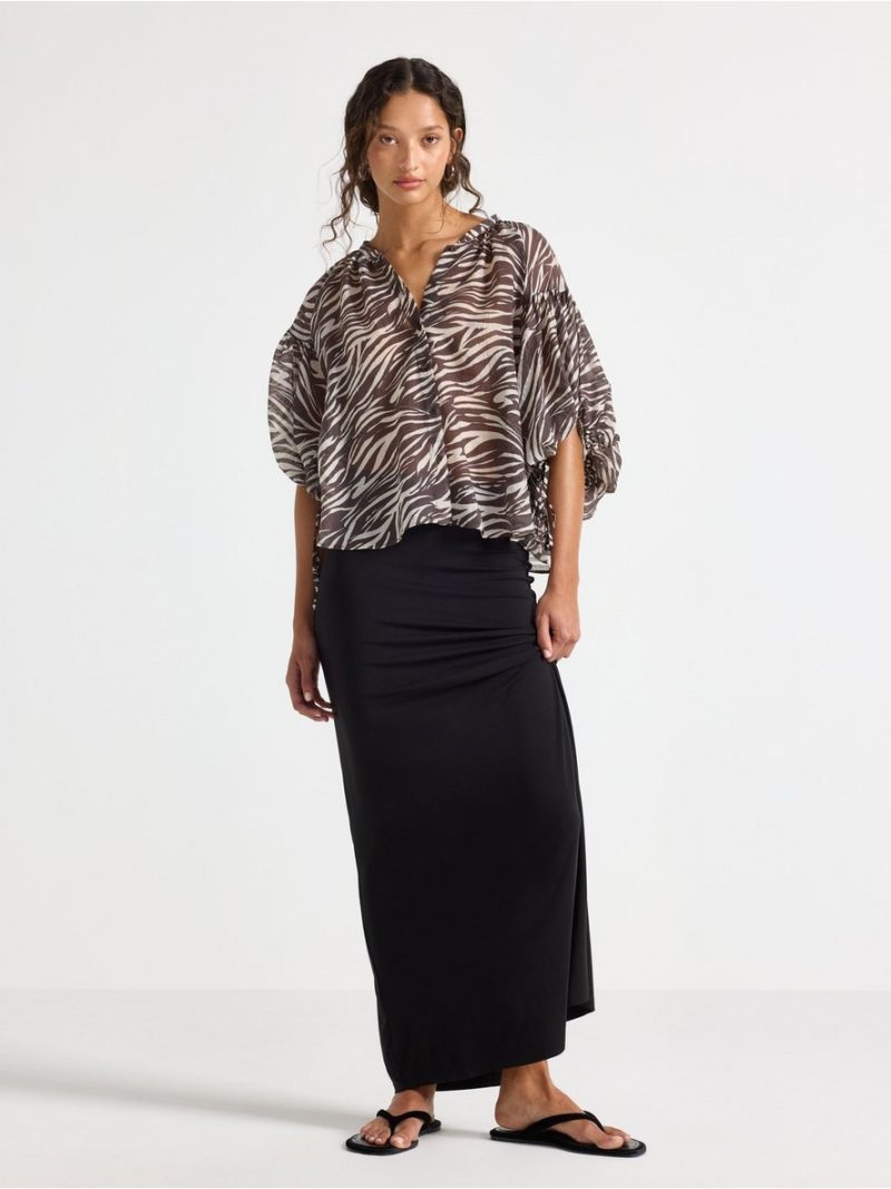 Short-sleeved blouse - 3010712-1418
