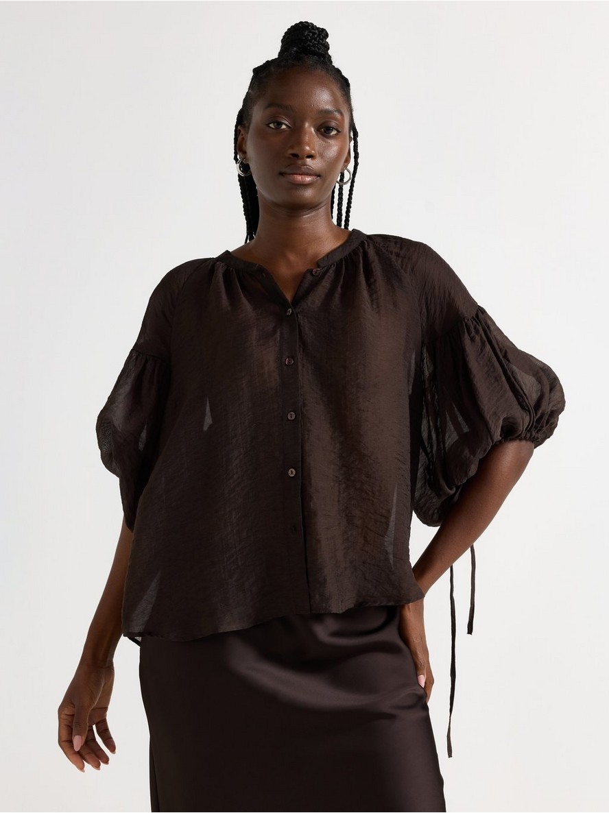 Short-sleeved blouse - 3010712-7024