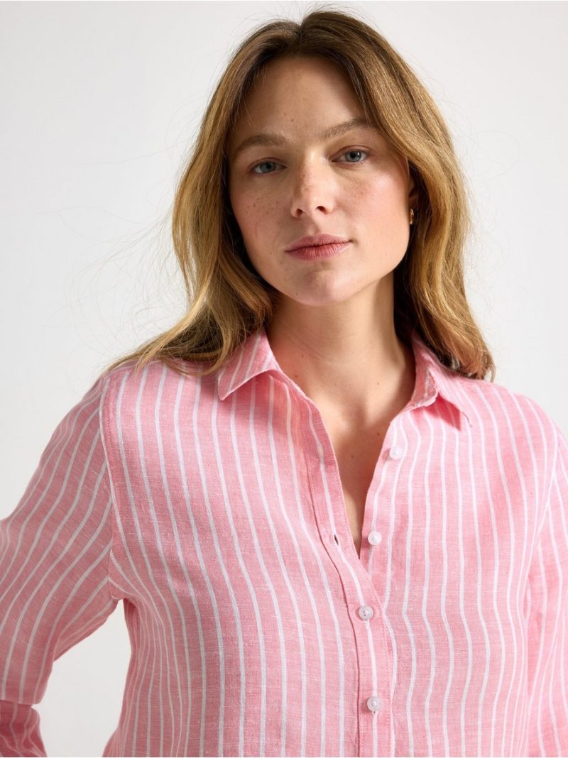 Shirt in linen - 3010738-8393