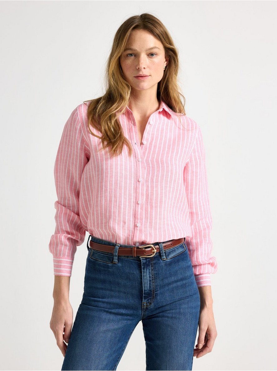 Shirt in linen - 3010738-8393