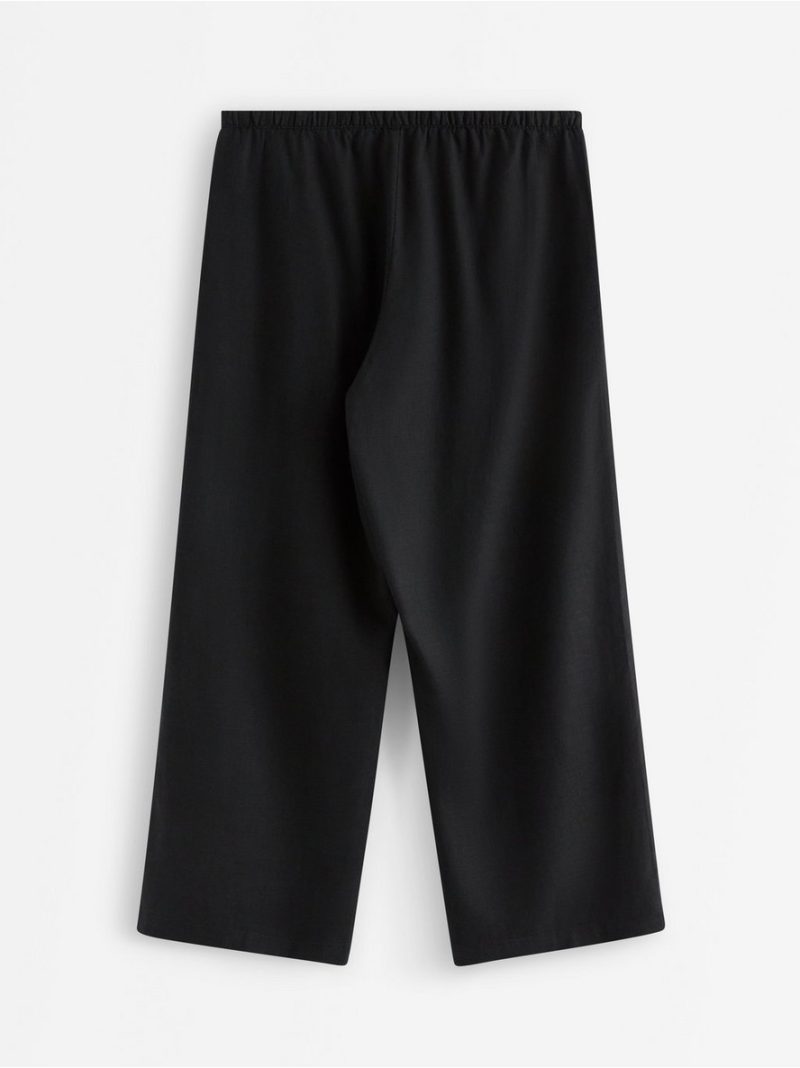 Cropped trousers in linen blend - 3010794-80