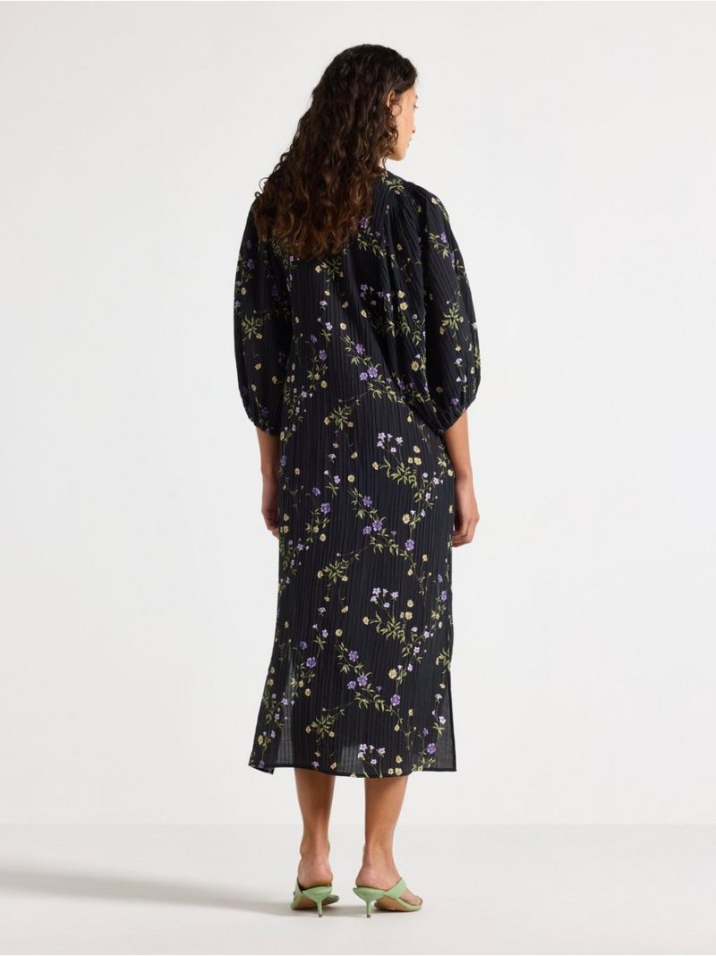 Long-sleeved midi dress - 3010816-80