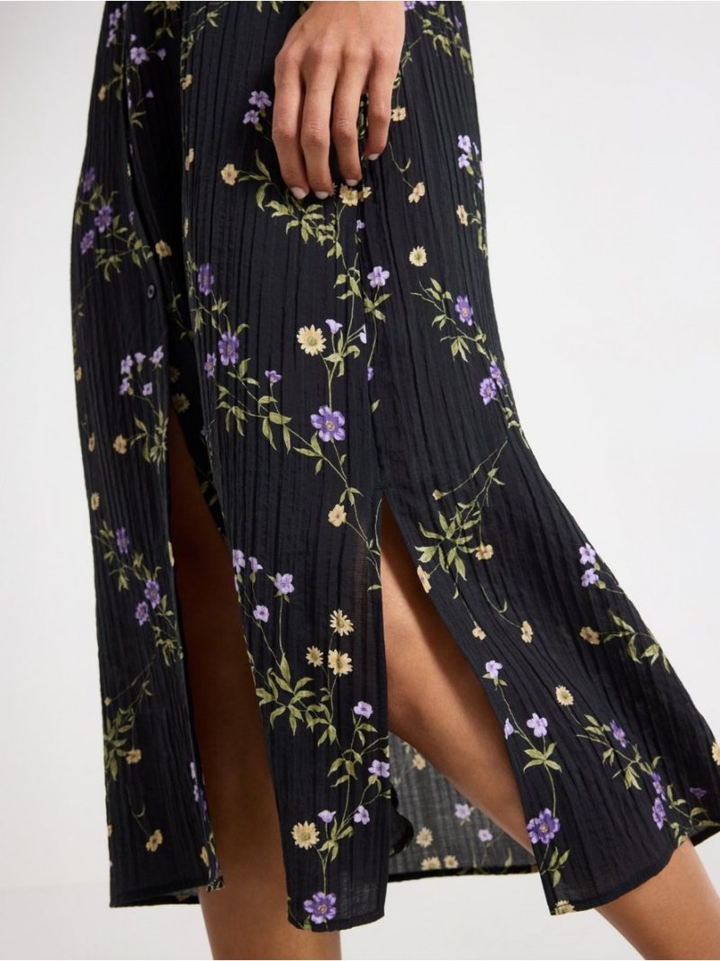 Long-sleeved midi dress - 3010816-80