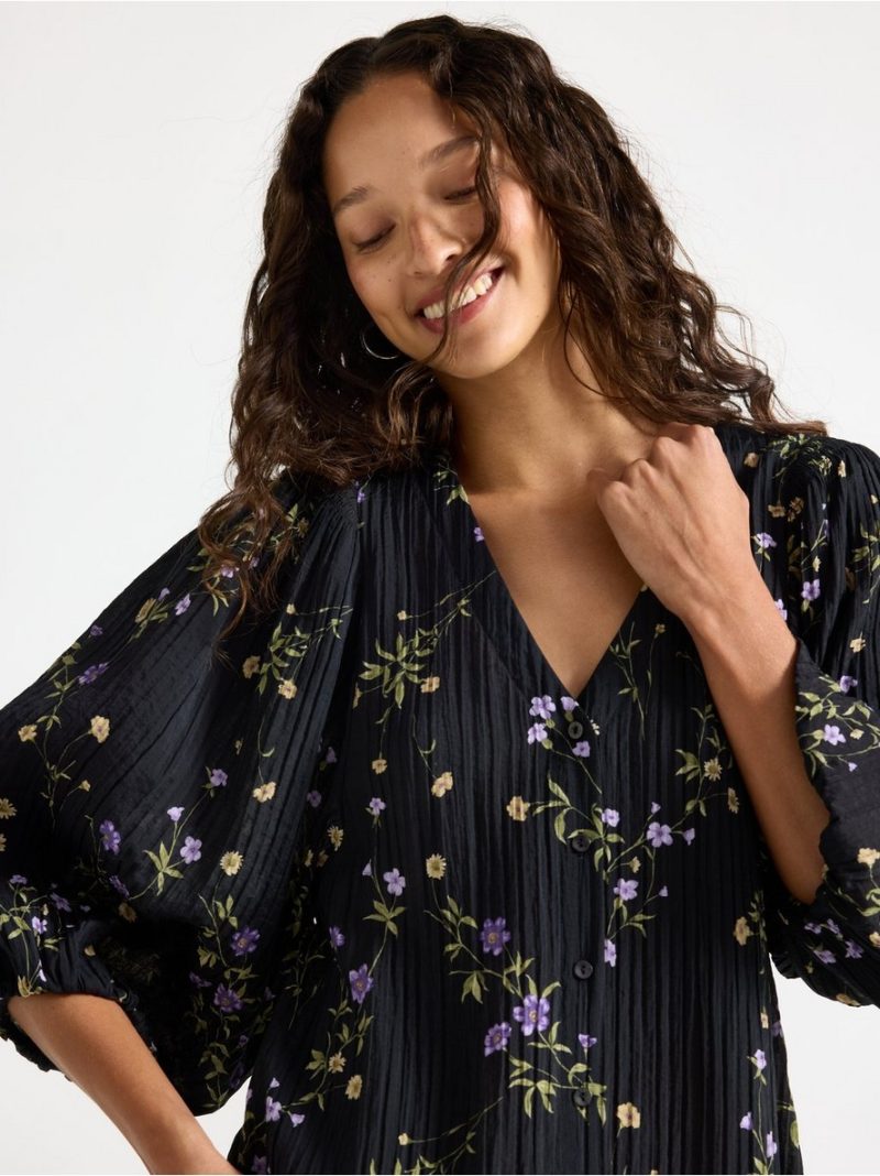 Long-sleeved midi dress - 3010816-80