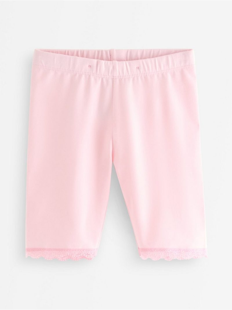 Cycling shorts with lace trim - 3010831-6666