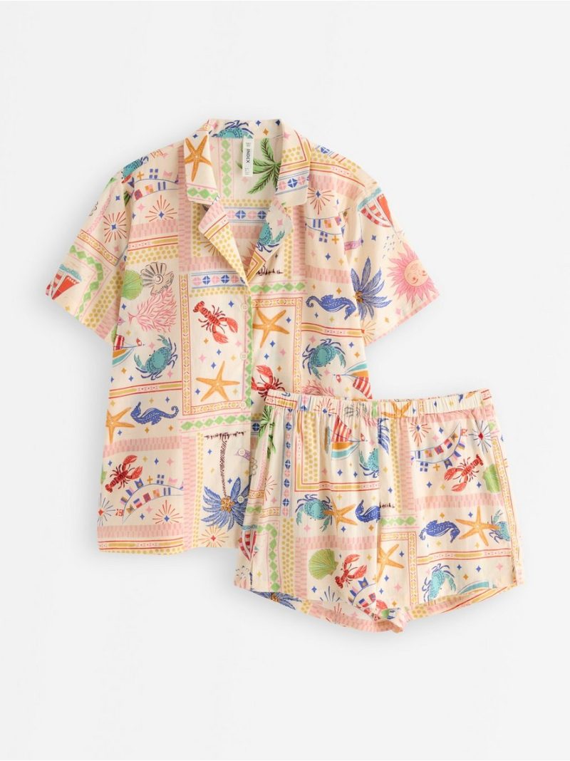 Woven pyjama set - 3010881-8591