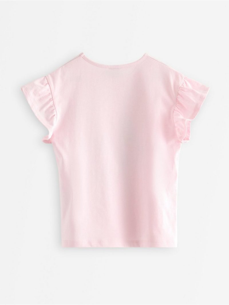 Short sleeved top with frills - 3011054-6666