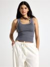 Fine-knit tank top - 3011092-9608