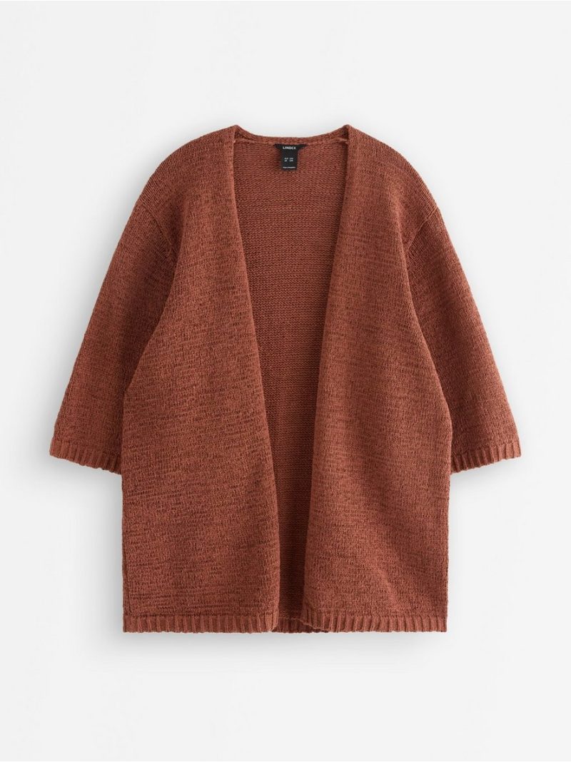 Long cardigan with short sleeve - 3011110-1808