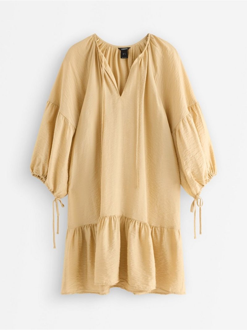 Mini dress with puff sleeve - 3011118-6911