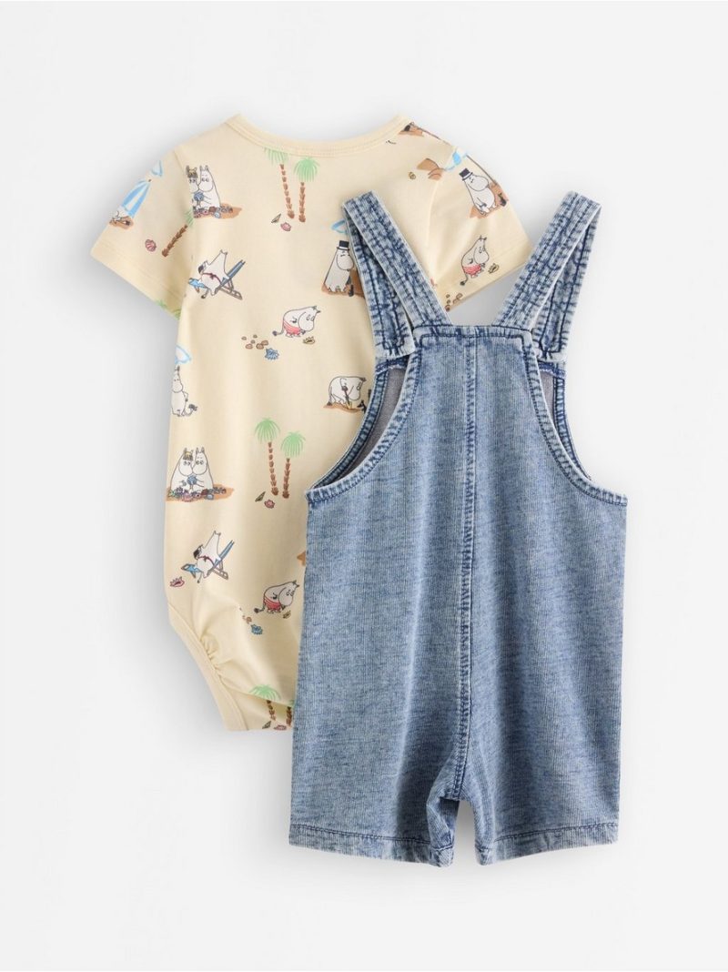 Set - bib trousers and bodysuit - 3011128-6728
