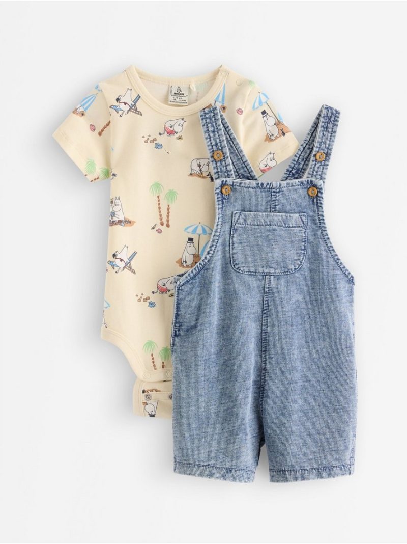 Set - bib trousers and bodysuit - 3011128-6728