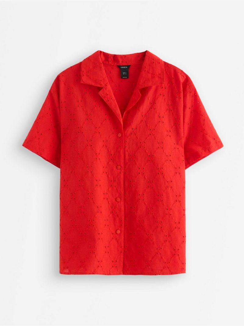 Shirt with broderie anglaise - 3011129-6324