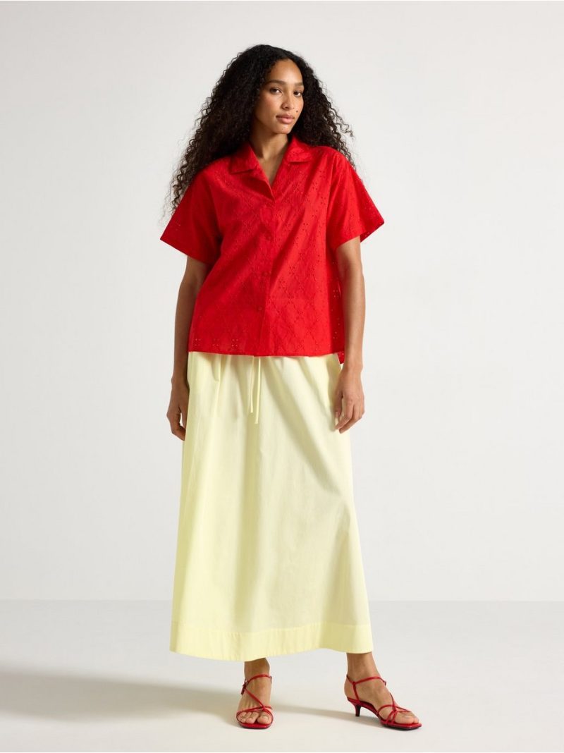 Shirt with broderie anglaise - 3011129-6324