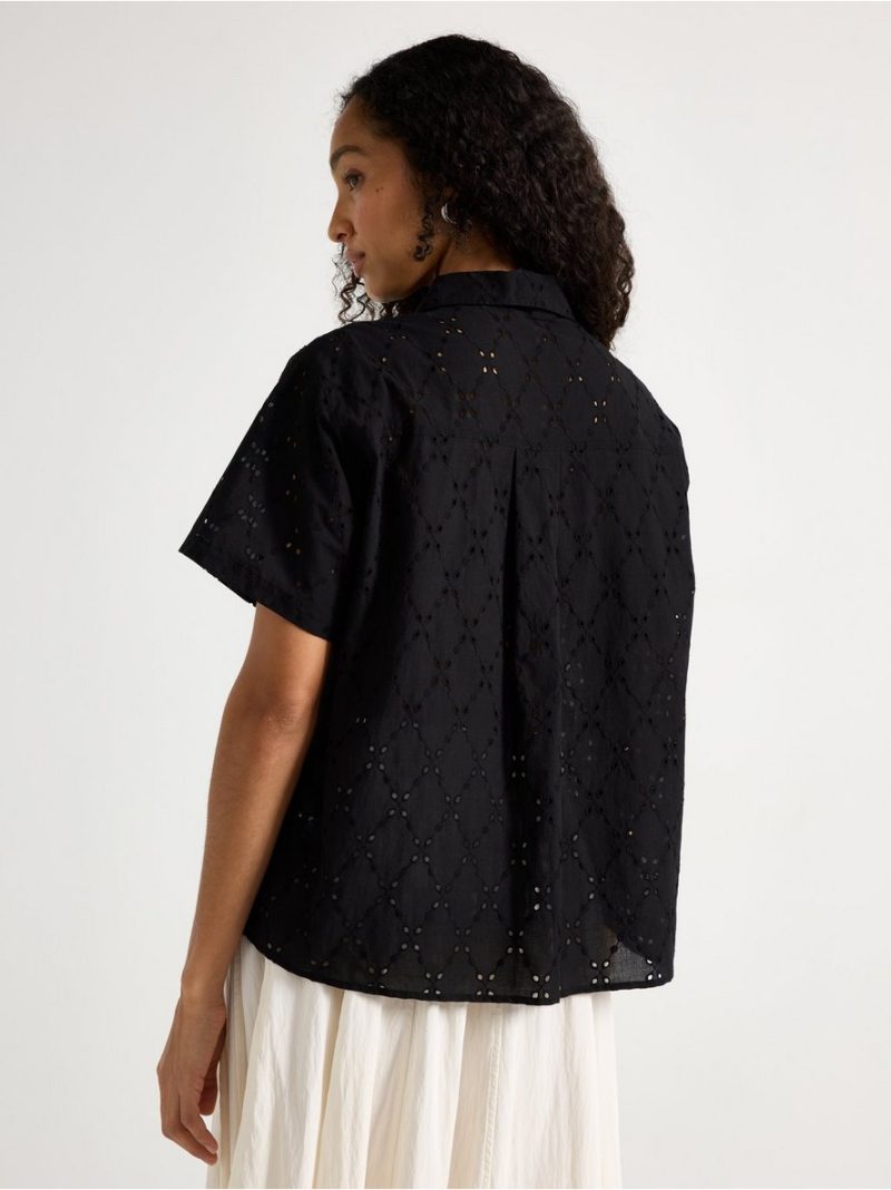Shirt with broderie anglaise - 3011129-80