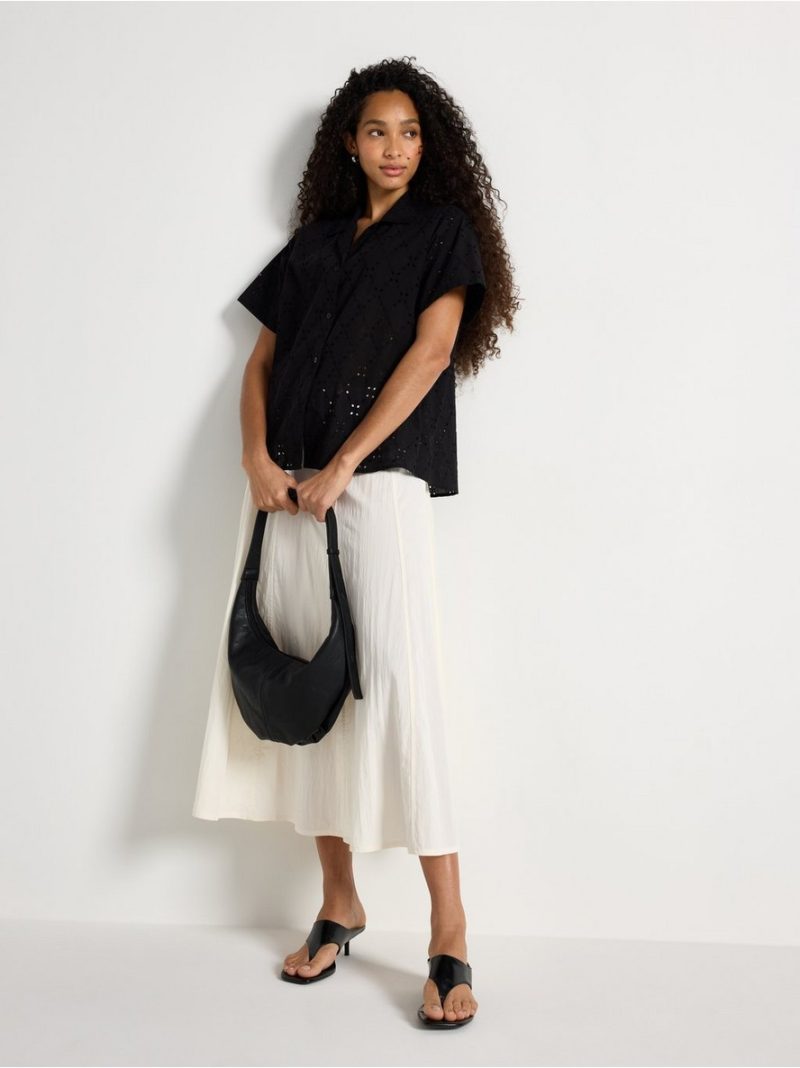 Shirt with broderie anglaise - 3011129-80