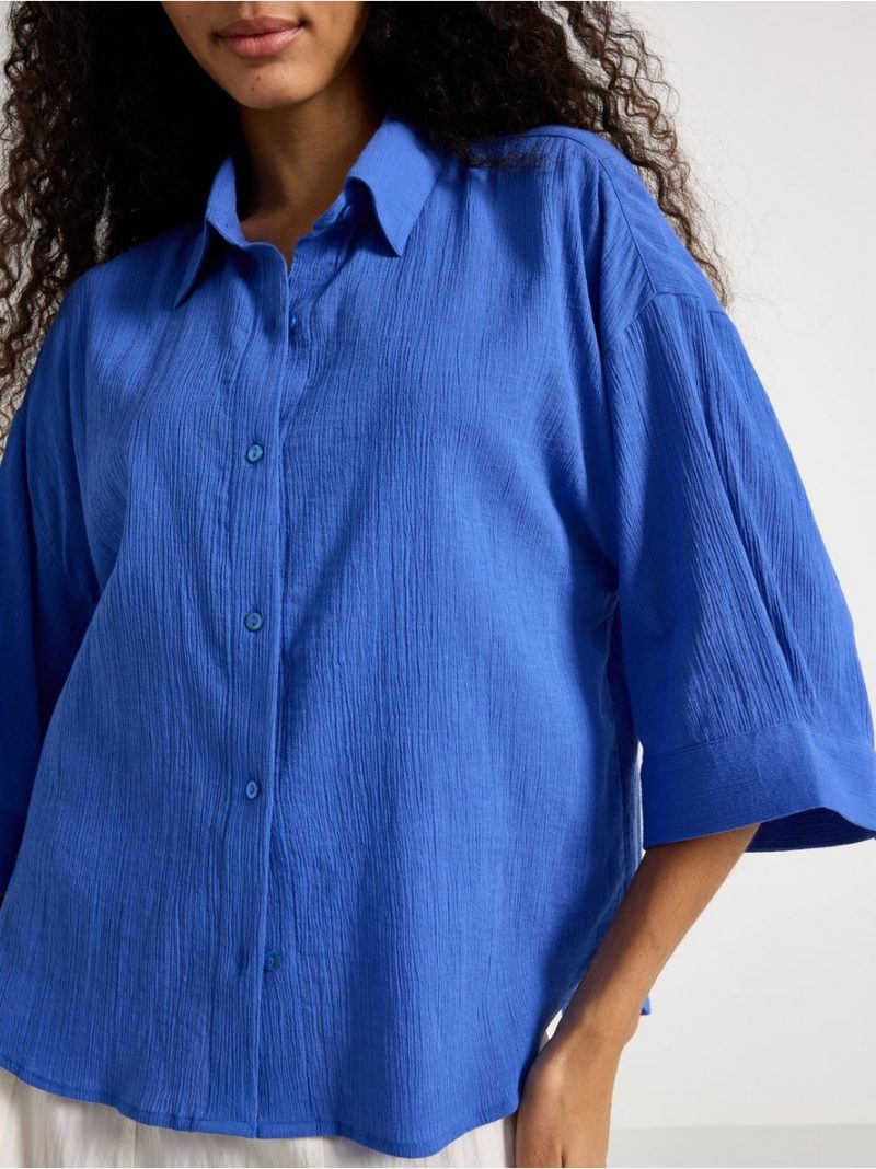 Crinkled shirt - 3011152-7343