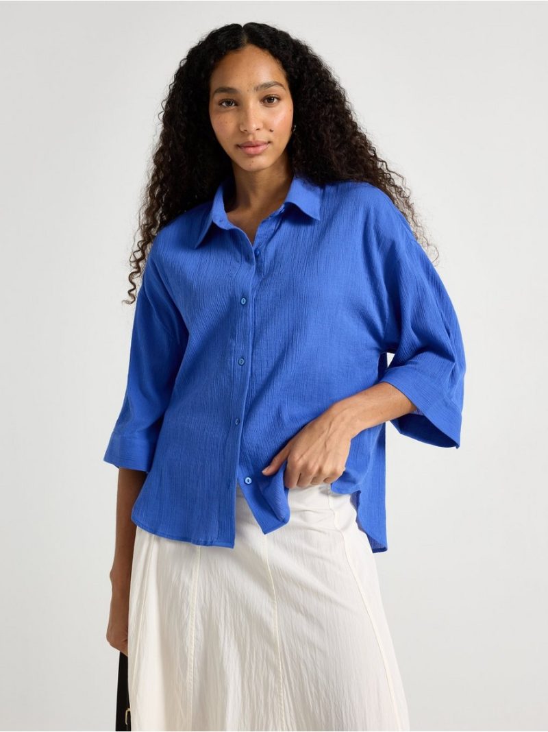 Crinkled shirt - 3011152-7343