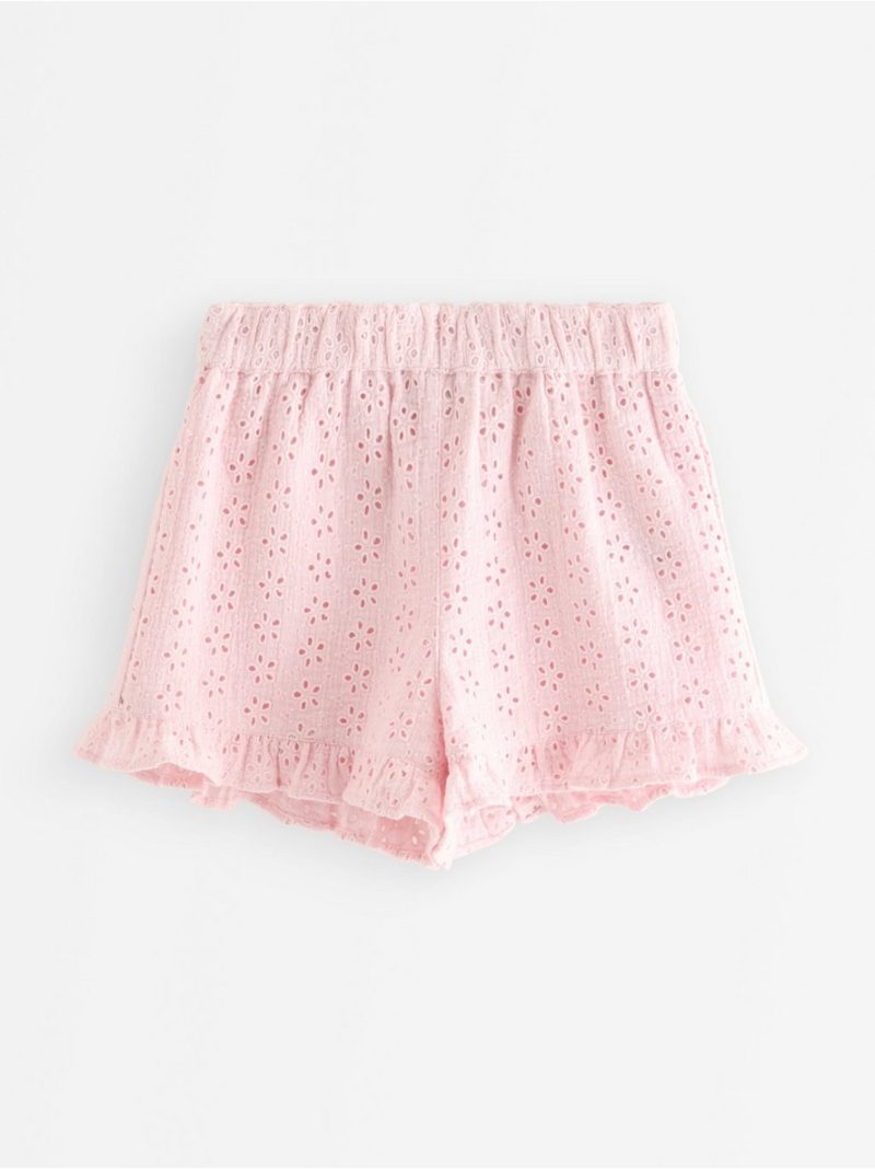 Shorts with broderie anglaise - 3011161-6666