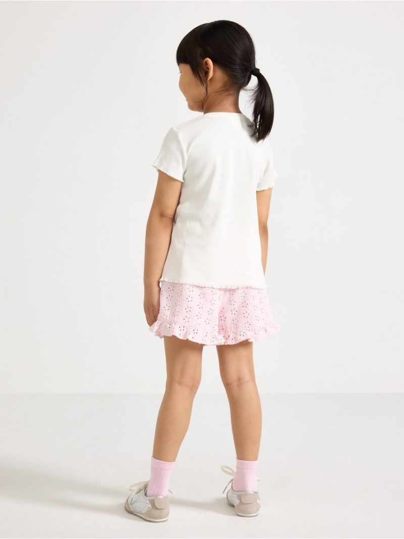 Shorts with broderie anglaise - 3011161-6666