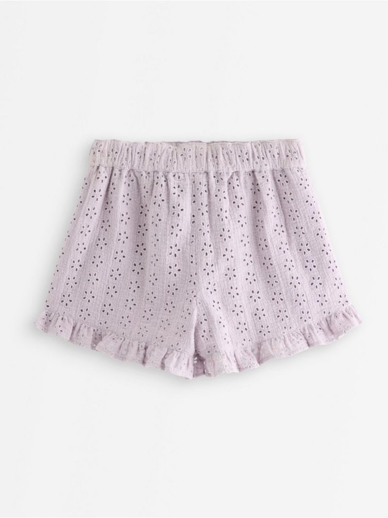 Shorts with broderie anglaise - 3011161-9959